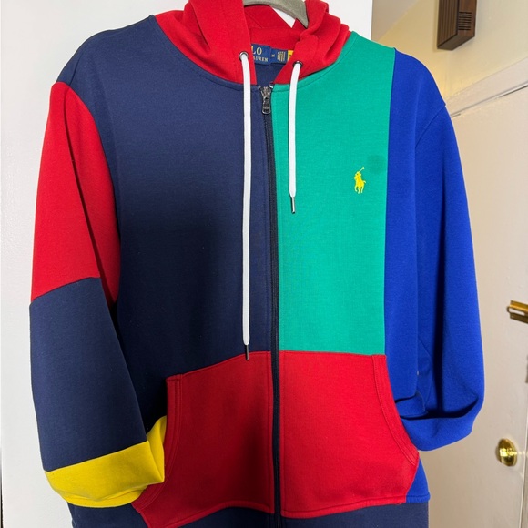 Polo Ralph Lauren Navy Double Knit Logo Hoodie & Jogger Pant Set - Picture 3 of 5